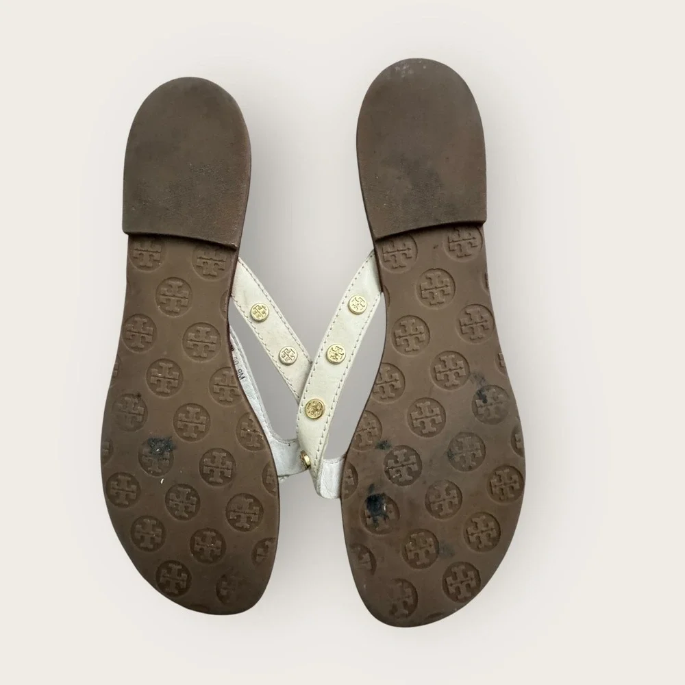 Tory Burch Shoes Womens Size 9M‎ Thong Sandals Leather Flip Flop Brazil